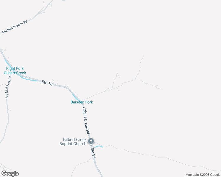 map of restaurants, bars, coffee shops, grocery stores, and more near 14 Baisden Fork Road in Gilbert Creek