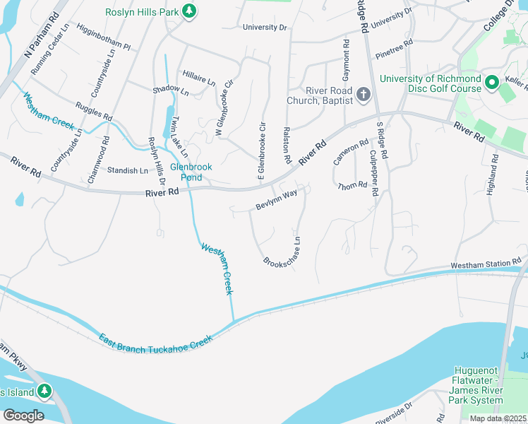 map of restaurants, bars, coffee shops, grocery stores, and more near 230 Brookschase Lane in Richmond