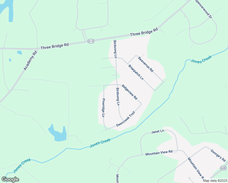 map of restaurants, bars, coffee shops, grocery stores, and more near 2705 Birdsong Lane in Powhatan