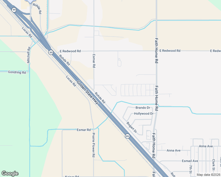 map of restaurants, bars, coffee shops, grocery stores, and more near 4812 Esmar Road in Ceres