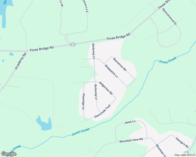 map of restaurants, bars, coffee shops, grocery stores, and more near 2732 Birdsong Lane in Powhatan