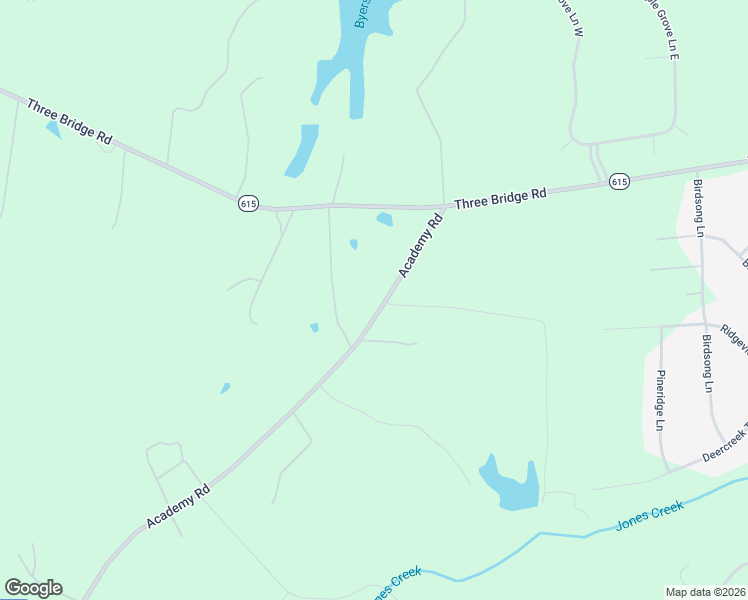 map of restaurants, bars, coffee shops, grocery stores, and more near 2707 Academy Road in Powhatan