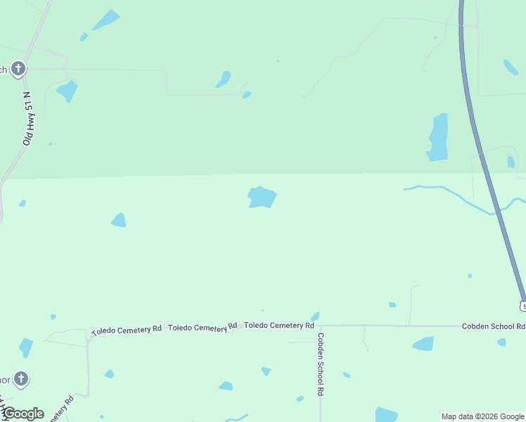 map of restaurants, bars, coffee shops, grocery stores, and more near 1055 Toledo Cemetery Road in Cobden