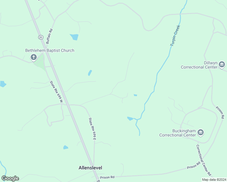 map of restaurants, bars, coffee shops, grocery stores, and more near 255 Old Darbytown Road in Dillwyn