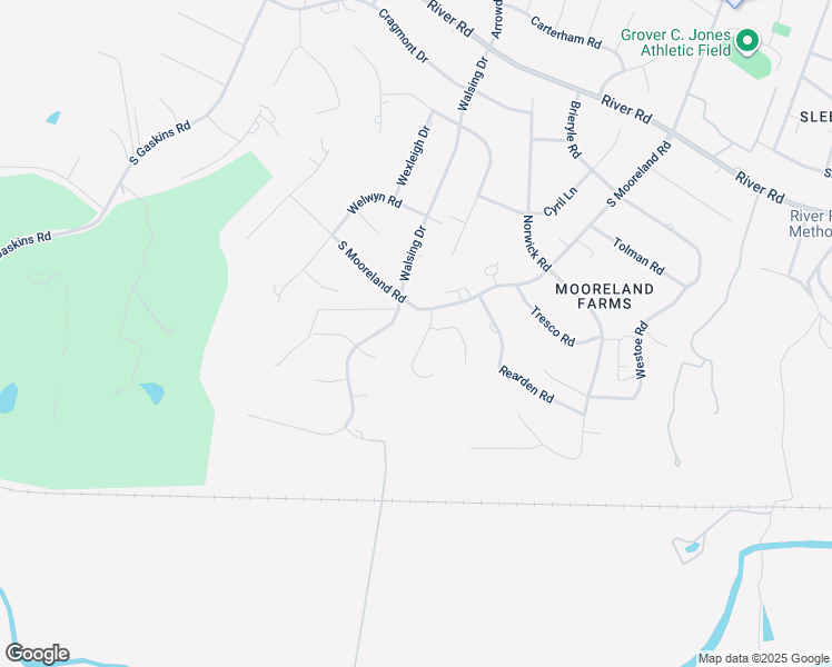 map of restaurants, bars, coffee shops, grocery stores, and more near 8911 Brennan Road in Richmond