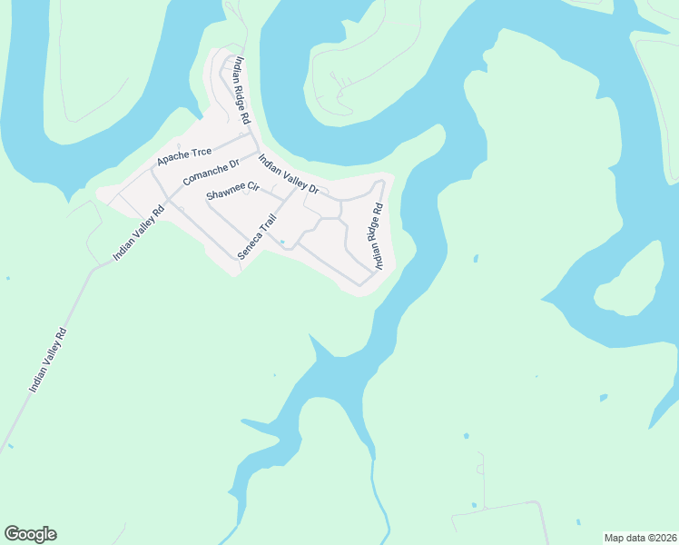 map of restaurants, bars, coffee shops, grocery stores, and more near 253 Indian Ridge Road in Falls of Rough