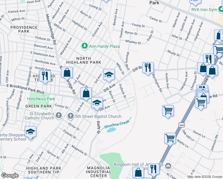 map of restaurants, bars, coffee shops, grocery stores, and more near in 