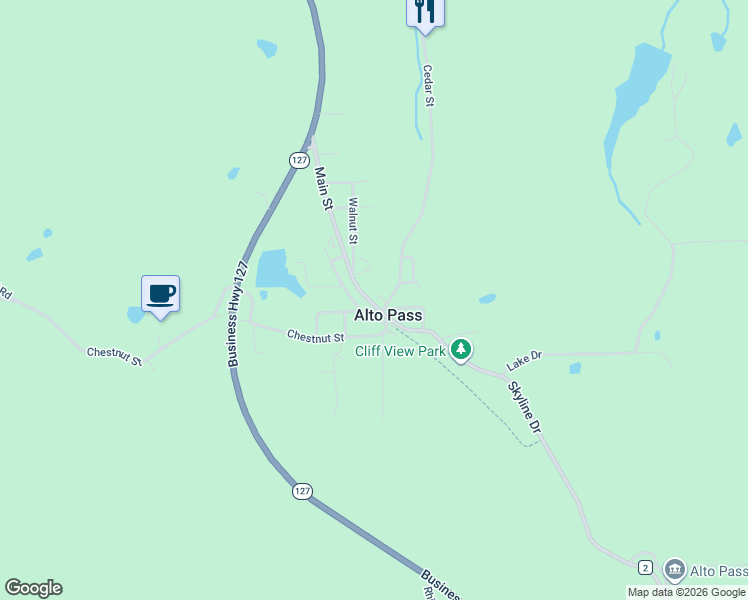 map of restaurants, bars, coffee shops, grocery stores, and more near in Alto Pass