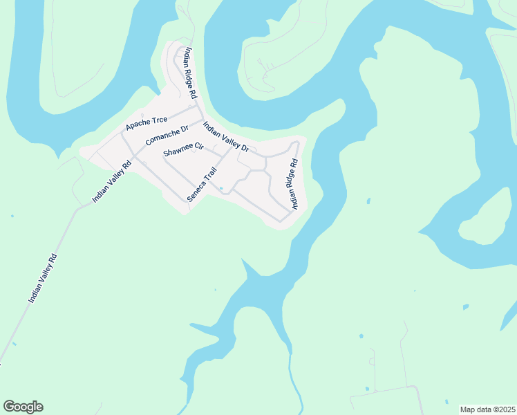 map of restaurants, bars, coffee shops, grocery stores, and more near 633 Indian Ridge Road in Falls of Rough