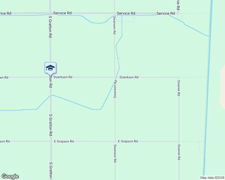 map of restaurants, bars, coffee shops, grocery stores, and more near 4621 Swanson Road in Denair