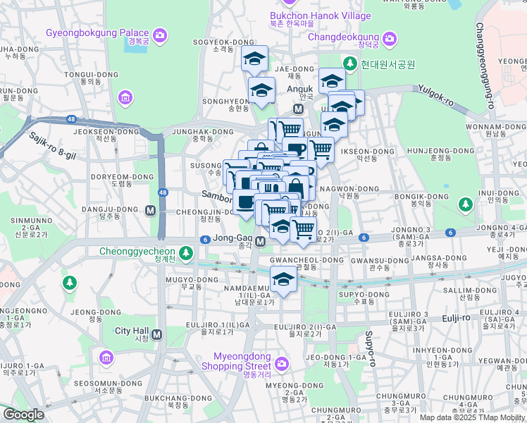 map of restaurants, bars, coffee shops, grocery stores, and more near in 