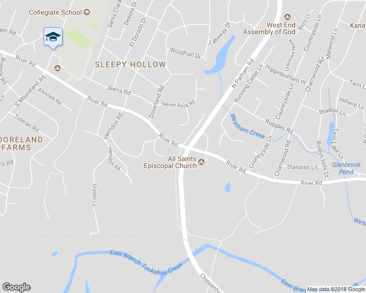 map of restaurants, bars, coffee shops, grocery stores, and more near 8790 River Road in Henrico