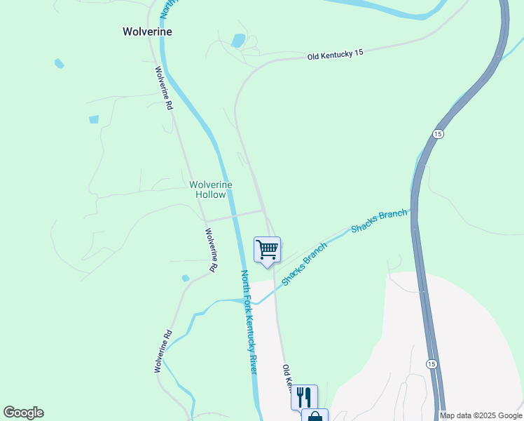 map of restaurants, bars, coffee shops, grocery stores, and more near State Highway 3193 in Jackson