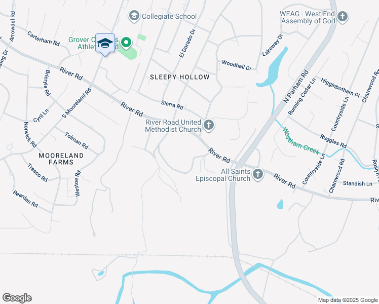 map of restaurants, bars, coffee shops, grocery stores, and more near 4 Berkshire Drive in Richmond