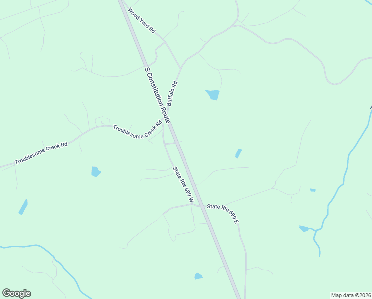 map of restaurants, bars, coffee shops, grocery stores, and more near S Constitution Route in Dillwyn