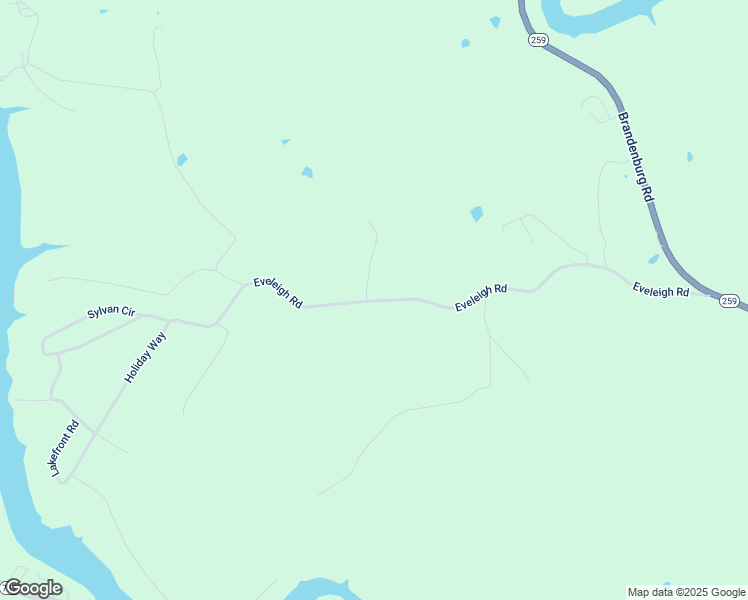 map of restaurants, bars, coffee shops, grocery stores, and more near Eveleigh Road in Grayson County