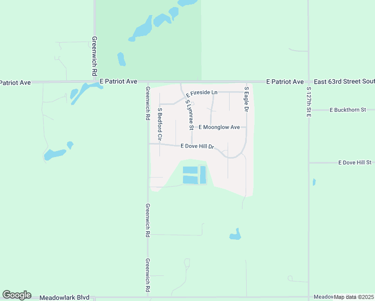 map of restaurants, bars, coffee shops, grocery stores, and more near 11831 East Dove Hill Drive in Derby