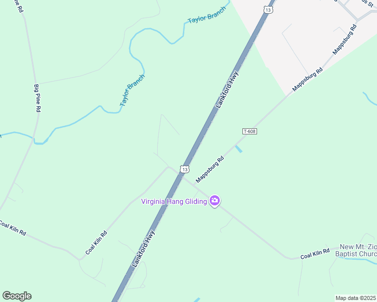 map of restaurants, bars, coffee shops, grocery stores, and more near 34296 Lankford Highway in Painter