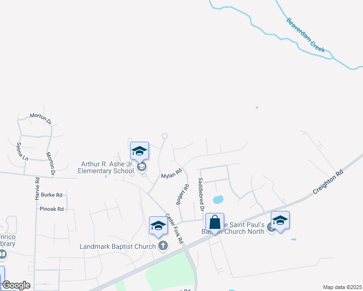 map of restaurants, bars, coffee shops, grocery stores, and more near 4208 Seamore Street in Richmond
