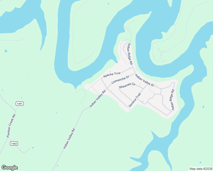 map of restaurants, bars, coffee shops, grocery stores, and more near 161 Comanche Drive in Falls of Rough