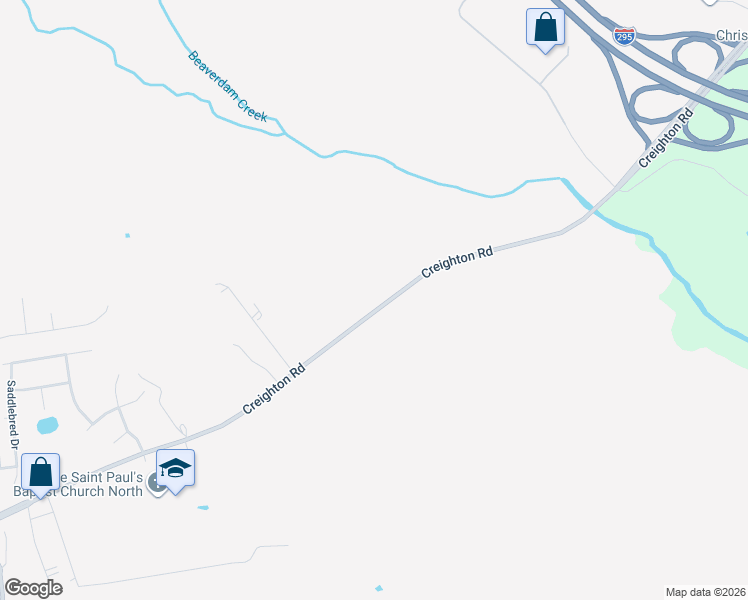 map of restaurants, bars, coffee shops, grocery stores, and more near 4516 Creighton Road in Richmond