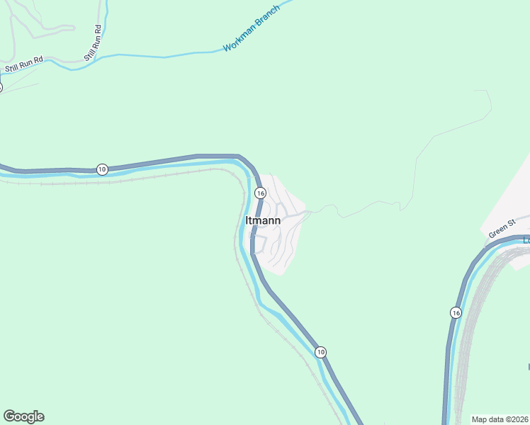 map of restaurants, bars, coffee shops, grocery stores, and more near West Virginia 10 in Itmann