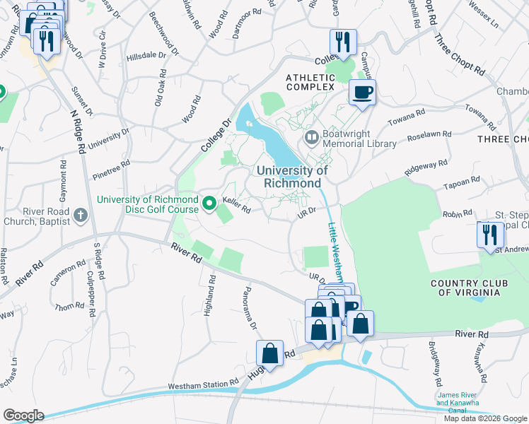 map of restaurants, bars, coffee shops, grocery stores, and more near in 