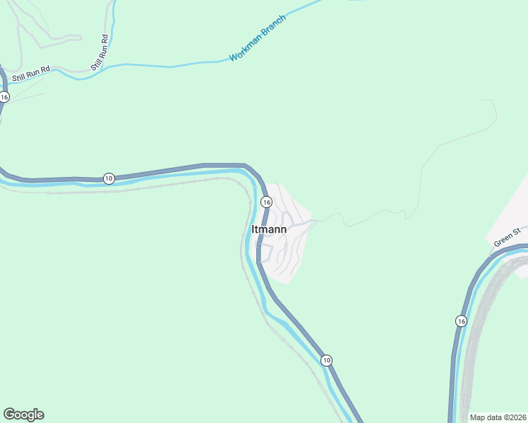 map of restaurants, bars, coffee shops, grocery stores, and more near West Virginia 10 in Itmann