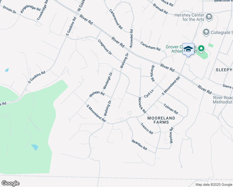 map of restaurants, bars, coffee shops, grocery stores, and more near 211 Walsing Drive in Henrico