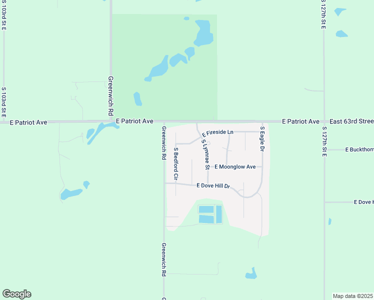 map of restaurants, bars, coffee shops, grocery stores, and more near 6521 South Emerald Circle in Derby