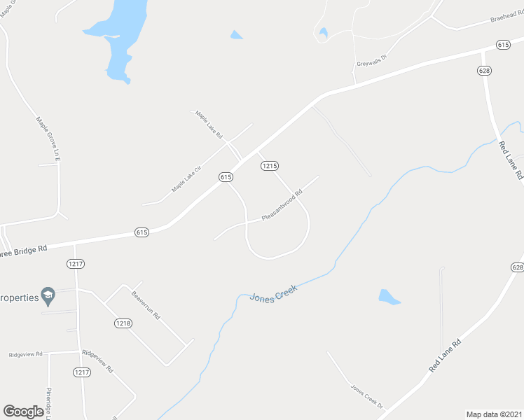 map of restaurants, bars, coffee shops, grocery stores, and more near 2846 Pleasantwood Road in Powhatan