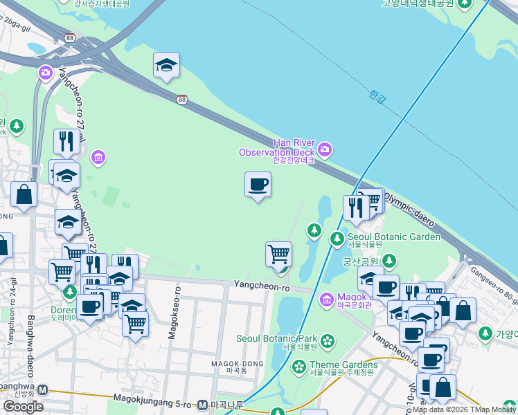 map of restaurants, bars, coffee shops, grocery stores, and more near in 