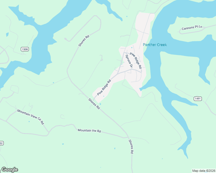 map of restaurants, bars, coffee shops, grocery stores, and more near 186 Pine Ridge Road in Falls of Rough