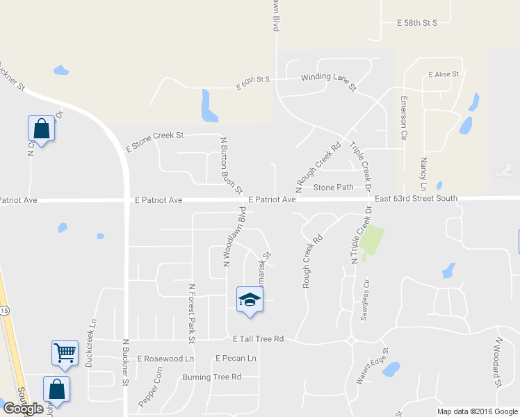 map of restaurants, bars, coffee shops, grocery stores, and more near 518 Wild Plum Circle in Derby