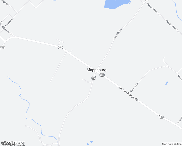 map of restaurants, bars, coffee shops, grocery stores, and more near 34080 Seaside Road in Painter