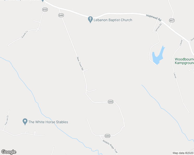 map of restaurants, bars, coffee shops, grocery stores, and more near 11275 New Town Road in New Kent