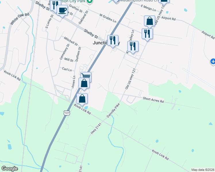 map of restaurants, bars, coffee shops, grocery stores, and more near 200-298 Timberland Lane in Danville