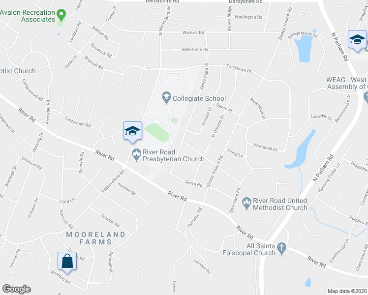 map of restaurants, bars, coffee shops, grocery stores, and more near 115 Santa Clara Drive in Richmond