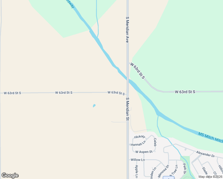 map of restaurants, bars, coffee shops, grocery stores, and more near 2700 W 63rd Street South in Wichita