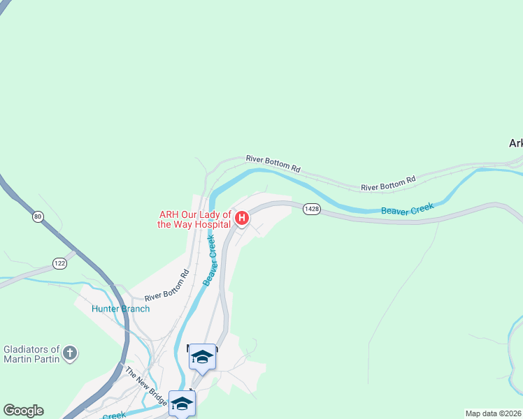 map of restaurants, bars, coffee shops, grocery stores, and more near 11198 Main Street in Martin