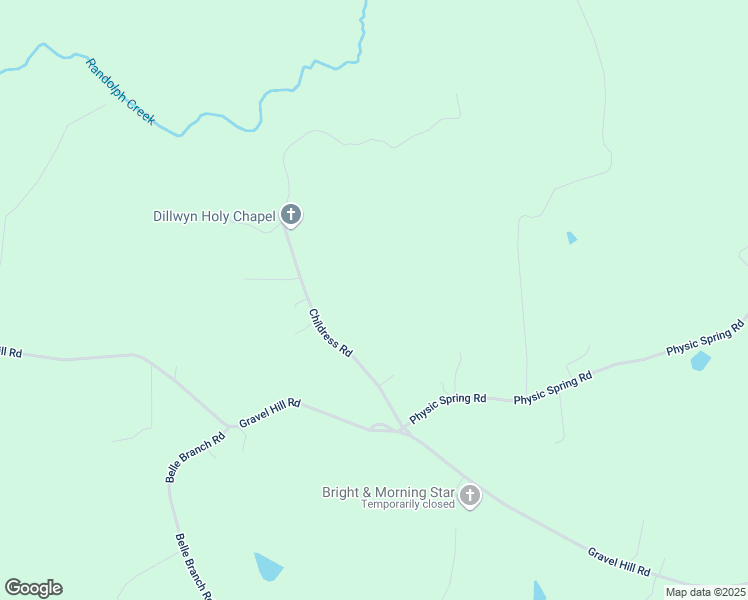 map of restaurants, bars, coffee shops, grocery stores, and more near 212 Childress Road in Dillwyn