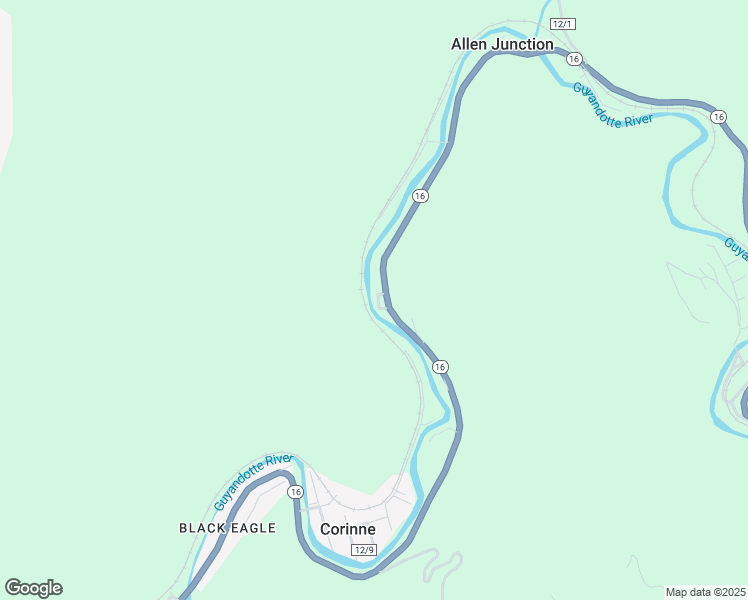 map of restaurants, bars, coffee shops, grocery stores, and more near West Virginia 16 in Mullens
