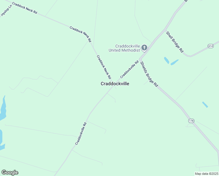 map of restaurants, bars, coffee shops, grocery stores, and more near 34020 Craddockville Road in Belle Haven