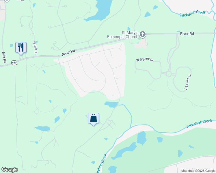 map of restaurants, bars, coffee shops, grocery stores, and more near 30 Dahlgren Road in Richmond