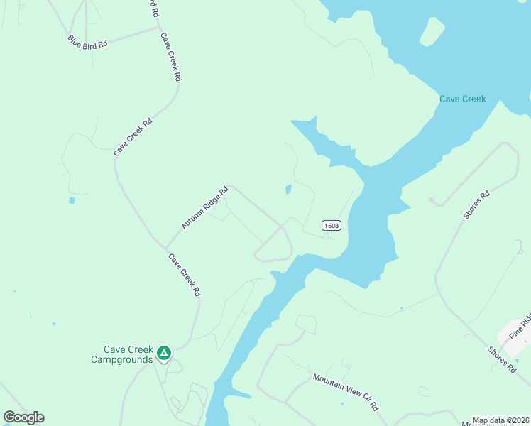 map of restaurants, bars, coffee shops, grocery stores, and more near Autumn Ridge Road in Grayson County