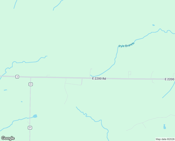 map of restaurants, bars, coffee shops, grocery stores, and more near 2679 East 2200 Road in Jerico Springs