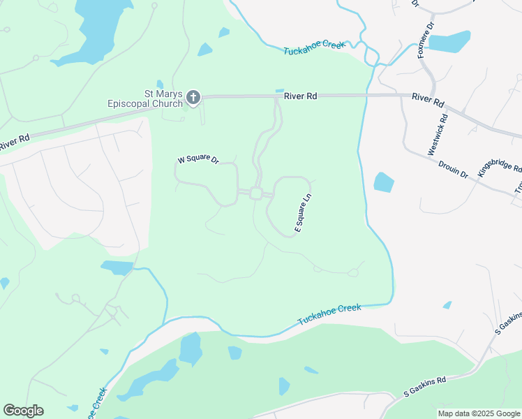 map of restaurants, bars, coffee shops, grocery stores, and more near 4 East Square Lane in Richmond