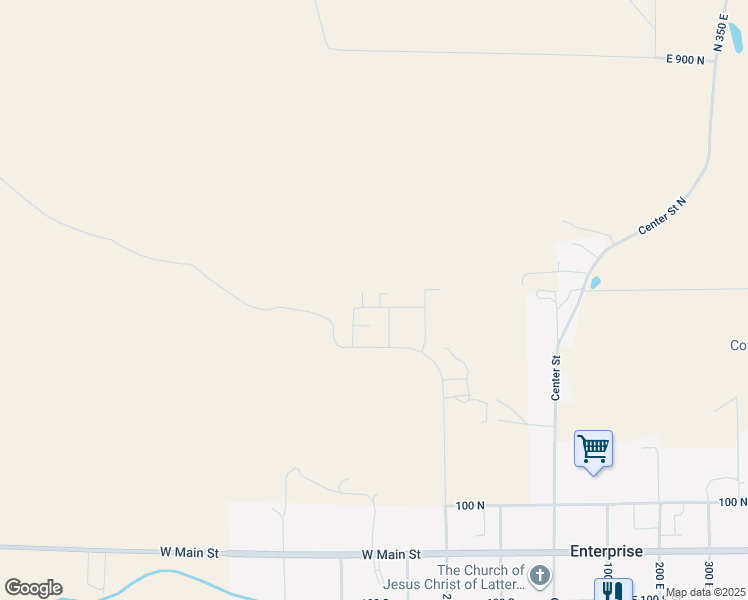 map of restaurants, bars, coffee shops, grocery stores, and more near 328 West 475 North in Enterprise