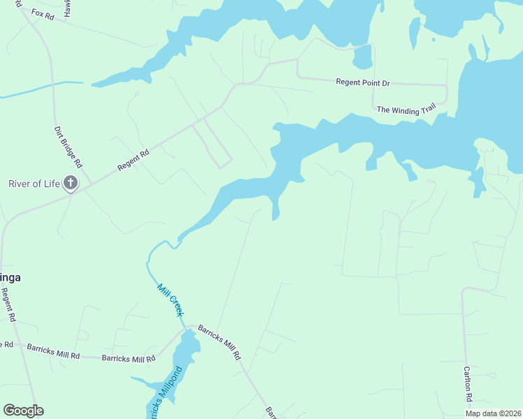 map of restaurants, bars, coffee shops, grocery stores, and more near 499 Willow Lane in Wake