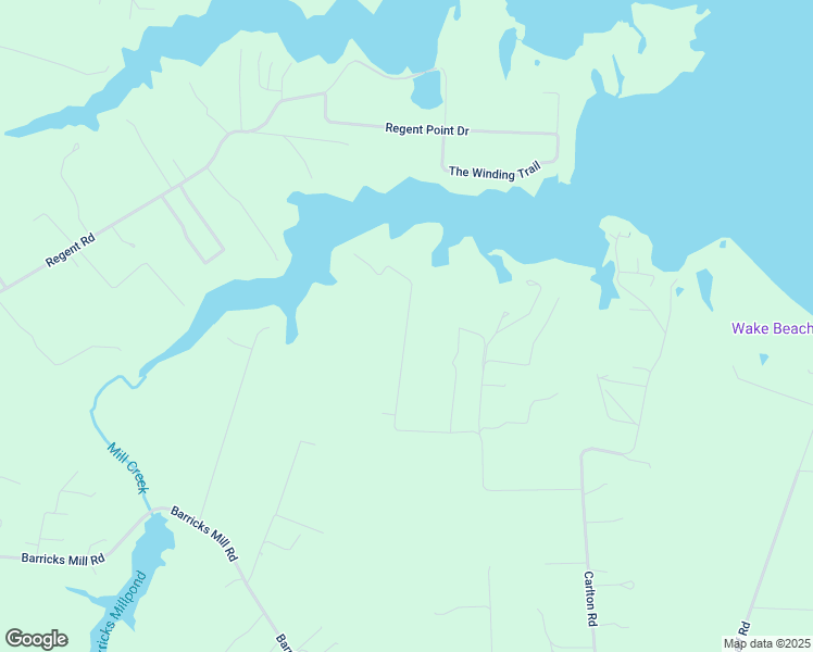map of restaurants, bars, coffee shops, grocery stores, and more near 690 Blue Barn Road in Wake